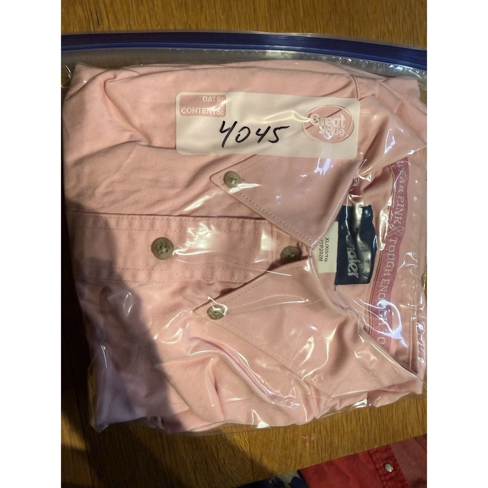 Wrangler "Tough Enough To Wear Pink" Long Sleeve Western Button Up Mens XL Rodeo - Picture 8 of 8